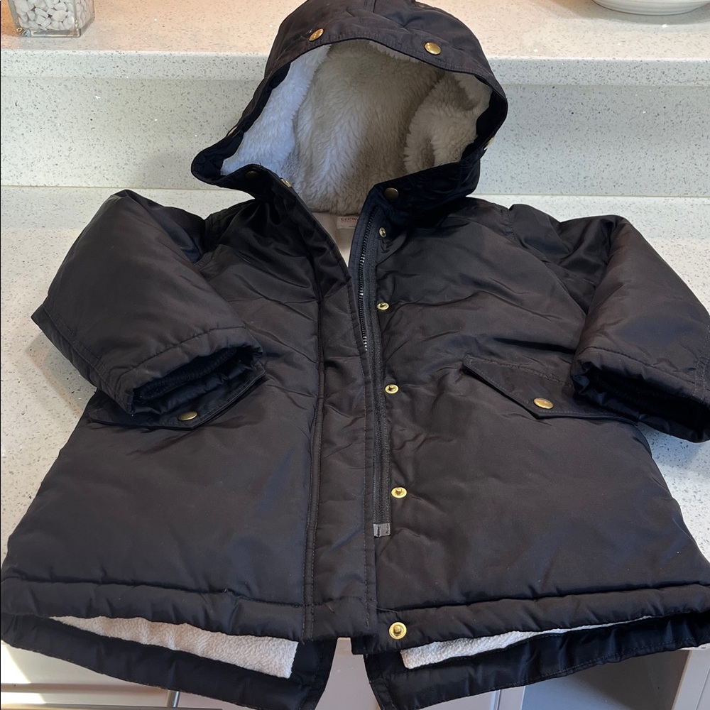 Crewcuts Primaloft Black Hooded Puffer Jacket